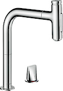 Змішувач HANSGROHE SELECT M71 з висувним душем 73818000, колір хром
