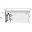 Фиксатор для ящика 10 мм ДСП Hettich Quadro левый 1067496