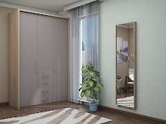 Гладильна доска настенная с металлической сеткой