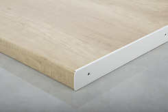 Торцеве обрамлення ліве для стільниць 38мм R3 в кольорі білий