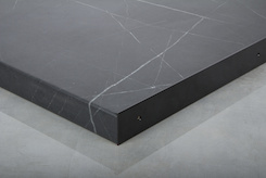 Торцевое обрамление левое для столешниц 38мм R3 в цвете черный