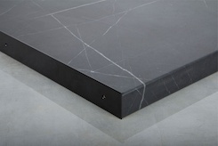 Торцеве обрамлення праве для стільниць 38мм R3 в кольорі чорний