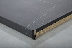 Стикувальне обрамлення для стільниць 38мм R3 в кольорі чорний