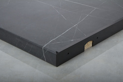 Кутове обрамлення для стільниць 38мм R3 в кольорі чорний