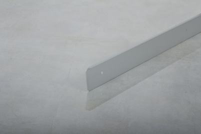 Торцевое обрамление левое для столешниц 38мм R3 в цвете алюминий