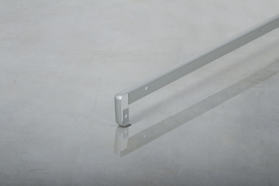 Стыковочное обрамление для столешниц 38мм R3 в цвете алюминий