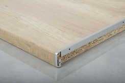 Стыковочное обрамление для столешниц 38мм R3 в цвете алюминий