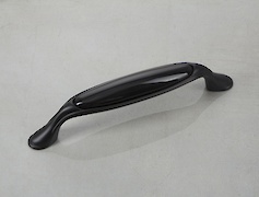 Мебельная ручка Giusti РГ 626 M76.07.00.N4G черный с черной керамикой