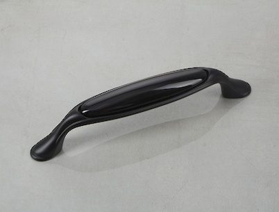 Меблева ручка Giusti РГ 626 M76.07.00.N4G чорний з чорною керамікою