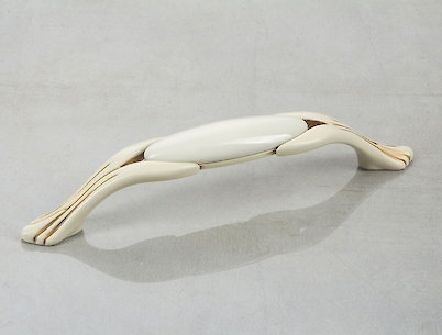 Меблева ручка Giusti РГ 628 M94.01.00.V5G золото вінтажне з керамікою