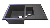 Мойка гранитная прямоугольная Adamant ANILA PLUS 780х500х200, Серый 04