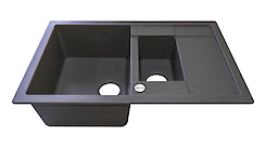 Мийка гранітна прямокутна Adamant ANILA PLUS 780х500х200, Сірий 04