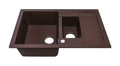 Мийка гранітна прямокутна Adamant ANILA PLUS 780х500х200, Коричневий 05