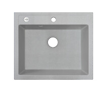 Мойка гранитная квадратная Adamant PRIZMA 590х500х200, Оld stone 10