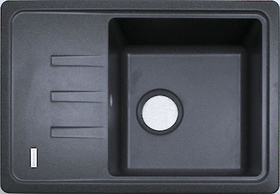 Мийка гранітна прямокутна Adamant SLIM 620x435x200, Сірий 04