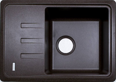 Мийка гранітна прямокутна Adamant SLIM 620x435x200, Коричневий 05