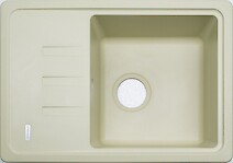 Мойка гранитная прямоугольная Adamant SLIM 620x435x200, Ivory 08