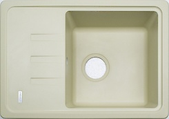 Мийка гранітна прямокутна Adamant SLIM 620x435x200, Ivory 08