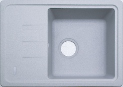 Мойка гранитная прямоугольная Adamant SLIM 620x435x200, Светло-серый 09