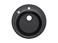Мийка гранітна кругла Adamant SUN 510x200,, Чорний 03