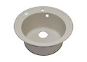 Мойка гранитная круглая Adamant SUN 510x200,, Ivory 08