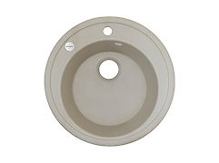 Мойка гранитная круглая Adamant SUN 510x200,, Ivory 08