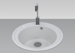 Мойка гранитная круглая Adamant SUN 510x200,, Оld stone 10