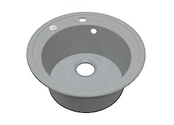 Мойка гранитная круглая Adamant SUN 510x200,, Светло-серый 09