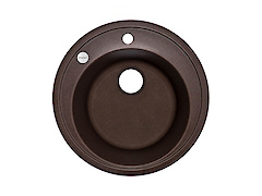 Мийка гранітна кругла Adamant SUN 510x200,, Мокко 12