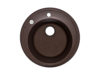 Мийка гранітна кругла Adamant SUN 510x200,, Мокко 12