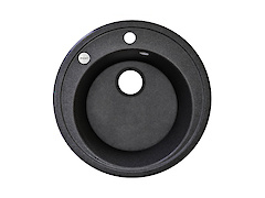 Мийка гранітна кругла Adamant SUN 510x200,, Графіт 13