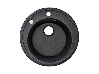 Мийка гранітна кругла Adamant SUN 510x200,, Графіт 13