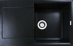 Мийка гранітна прямокутна Adamant HORIZON 790х500х230, Чорний 03