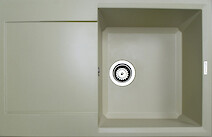Мойка гранитная прямоугольная Adamant HORIZON 790х500х230, Ivory 08