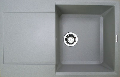 Мийка гранітна прямокутна Adamant HORIZON 790x500x230, Світло-сірий 09