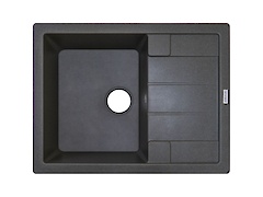 Мийка гранітна прямокутна Adamant ANILA 650х500х200, Сірий 04