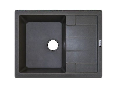 Мийка гранітна прямокутна Adamant ANILA 650х500х200, Сірий 04