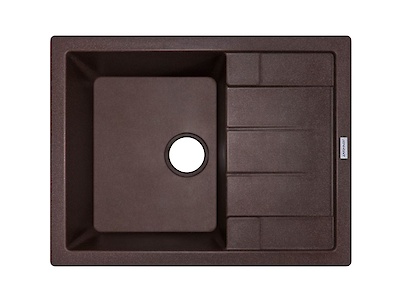 Мийка гранітна прямокутна Adamant ANILA 650х500х200, Коричневий 05