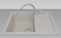 Мойка гранитная прямоугольная Adamant ANILA 650х500х200, Avena 06