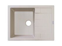 Мойка гранитная прямоугольная Adamant ANILA 650х500х200, Ivory 08