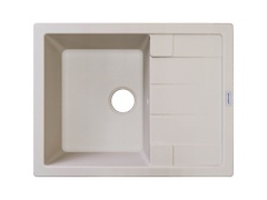 Мийка гранітна прямокутна Adamant ANILA 650х500х200, Ivory 08