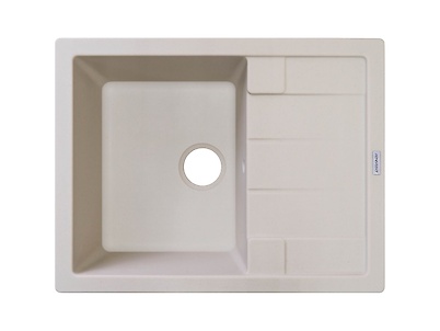 Мийка гранітна прямокутна Adamant ANILA 650х500х200, Ivory 08