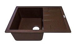 Мийка гранітна прямокутна Adamant ANILA 650х500х200, Мокко 12