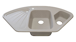 Мийка гранітна кутова Adamant CONSENSUS 1060х575х190, Avena 06