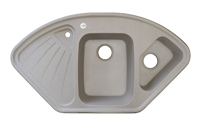 Мийка гранітна кутова Adamant CONSENSUS 1060х575х190, Avena 06