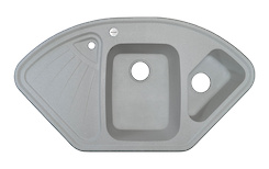 Мийка гранітна кутова Adamant CONSENSUS 1060х575х190, Оld stone 10