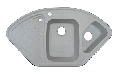 Мийка гранітна кутова Adamant CONSENSUS 1060х575х190, Оld stone 10