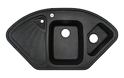 Мийка гранітна кутова Adamant CONSENSUS 1060х575х190, Графіт 13