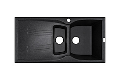 Мийка гранітна прямокутна Adamant NEW LINE Plus 980х500х230, Чорний 03