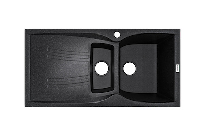 Мийка гранітна прямокутна Adamant NEW LINE Plus 980х500х230, Чорний 03
